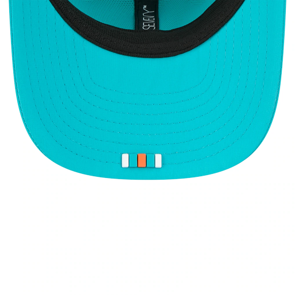 MIAMI DOLPHINS  2025 NFL SIDELINE 9SEVENTY STRETCH-SNAP ADJUSTABLE HAT - AQUA