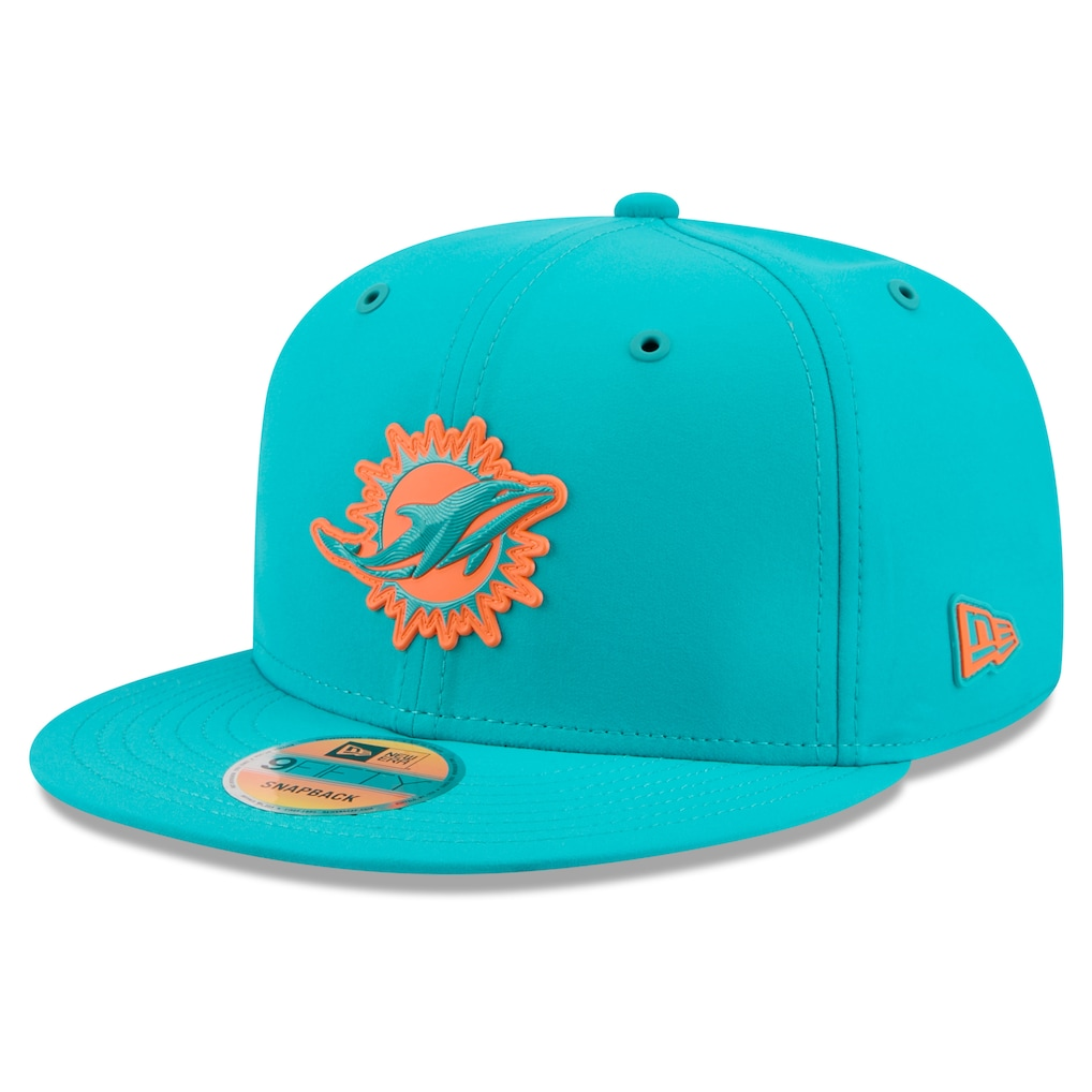 MIAMI DOLPHINS 2026 NFL SIDELINE 9FIFTY SNAPBACK HAT - AQUA