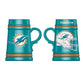 MIAMI DOLPHINS 24OZ CERAMIC STEIN CUP WITH GIFT BOX