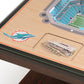 MIAMI DOLPHINS 25 LAYER 3D STADIUM LIGHTED END TABLE