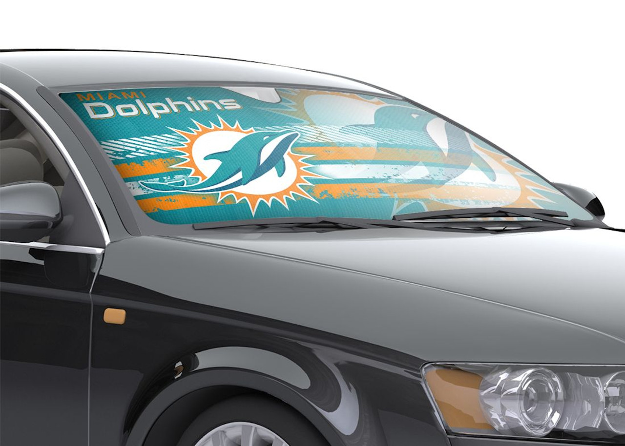 PARASOL AUTOMÁTICO DE LOS DOLPHINS DE MIAMI - 59"X27"