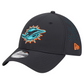 MIAMI DOLPHINS BLACK NIGHT 39THIRTY FLEX FIT HAT - BLACK