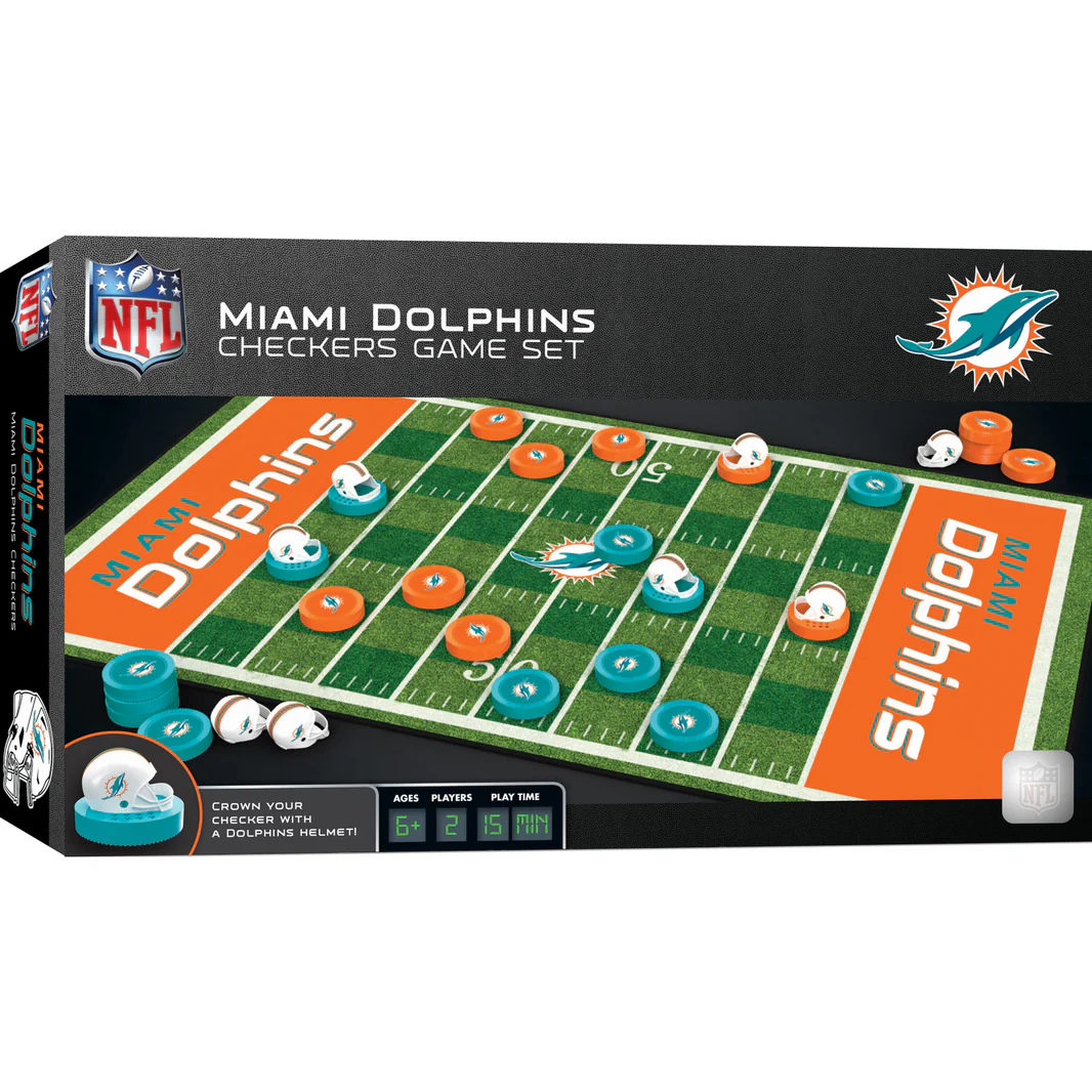 MIAMI DOLPHINS CHECKERS BOARD GAME