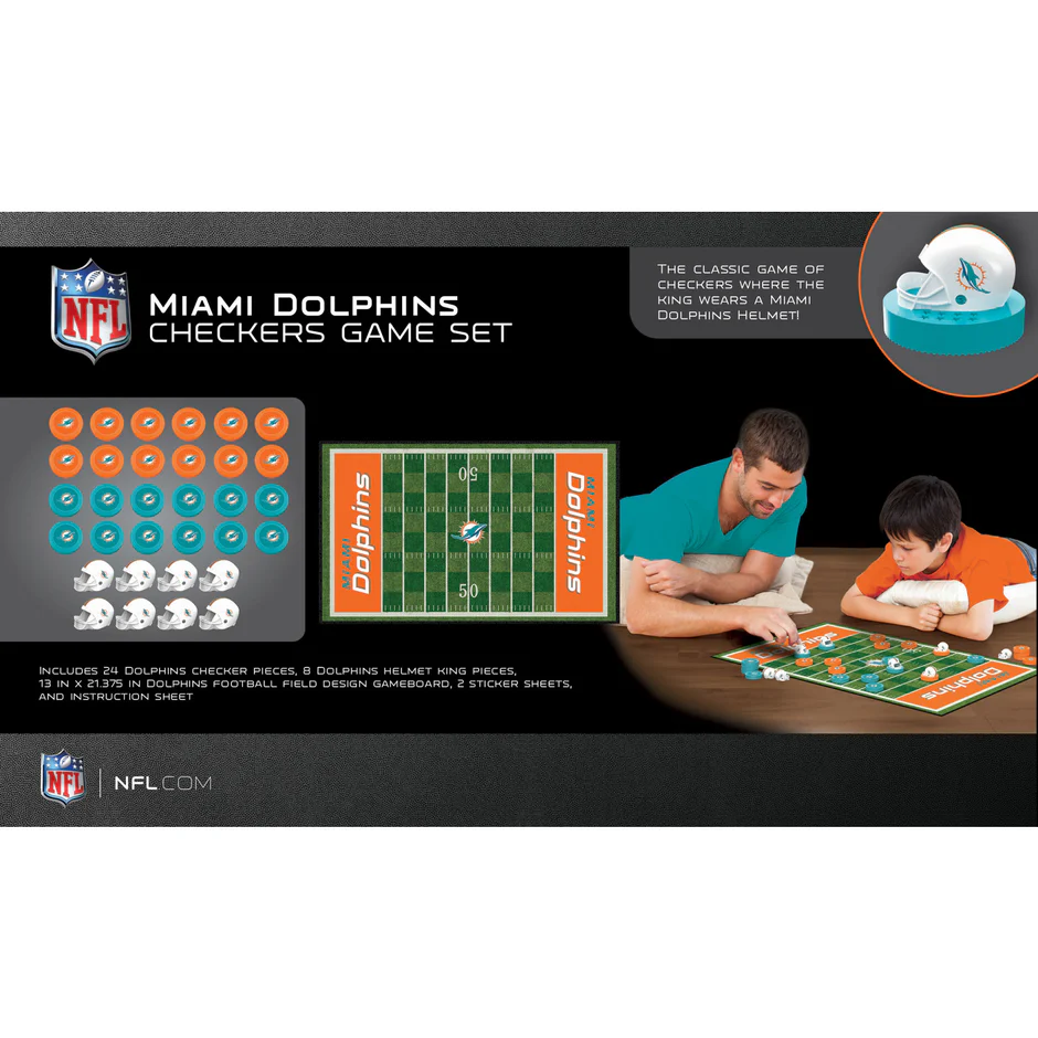 MIAMI DOLPHINS CHECKERS BOARD GAME