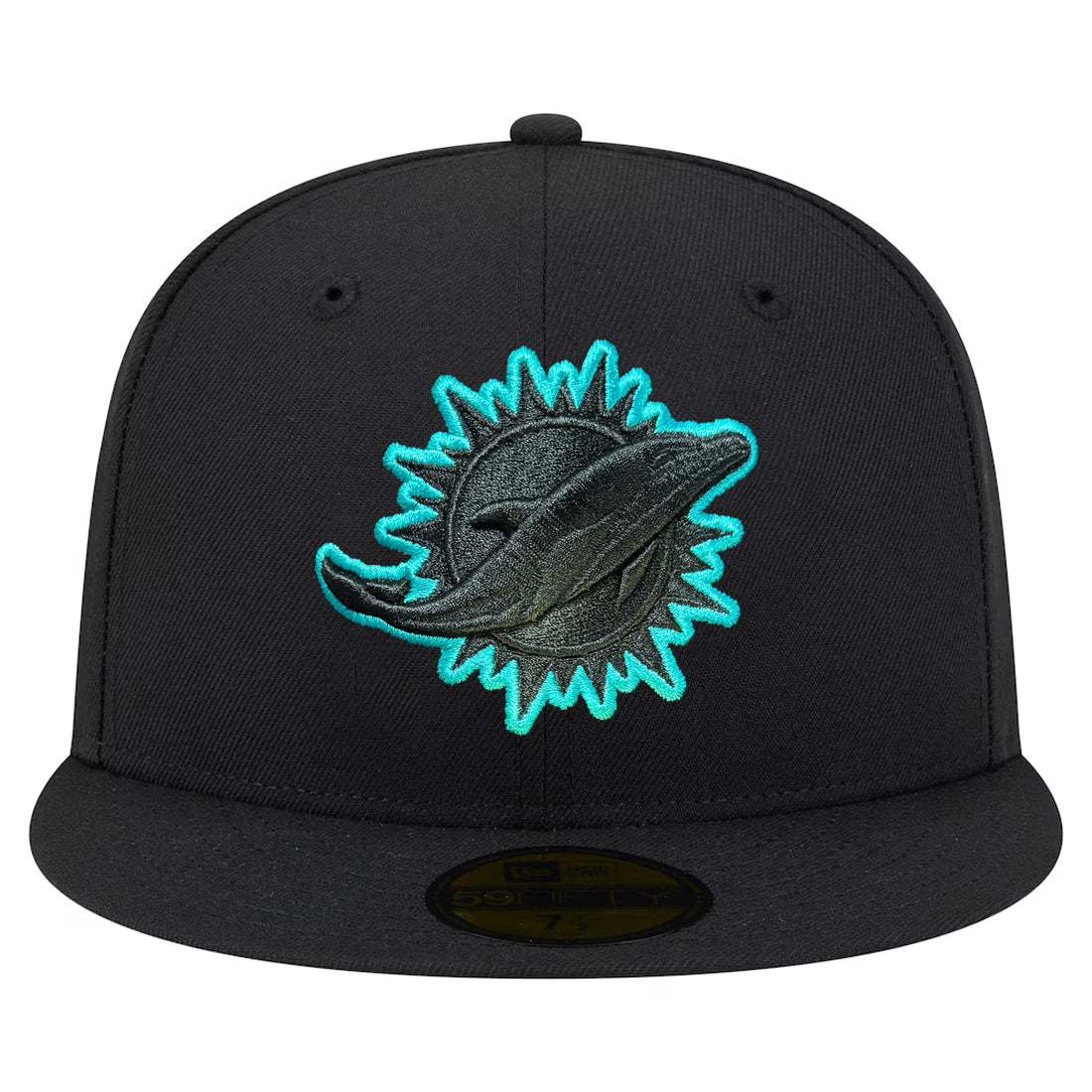 MIAMI DOLPHINS COLOR POP 59FIFTY FITTED HAT - BLACK