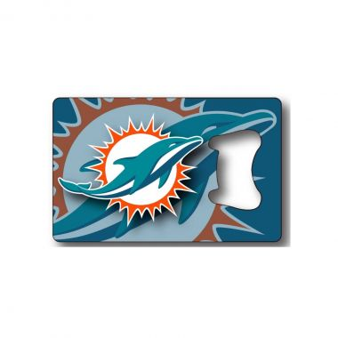 MIAMI DOLPHINS CREDIT CARD BOTTLE OPENER MAGNET