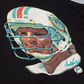 MIAMI DOLPHINS DAN MARINO MEN'S MITCHELL & NESS REAL BIG FACE T-SHIRT - BLACK