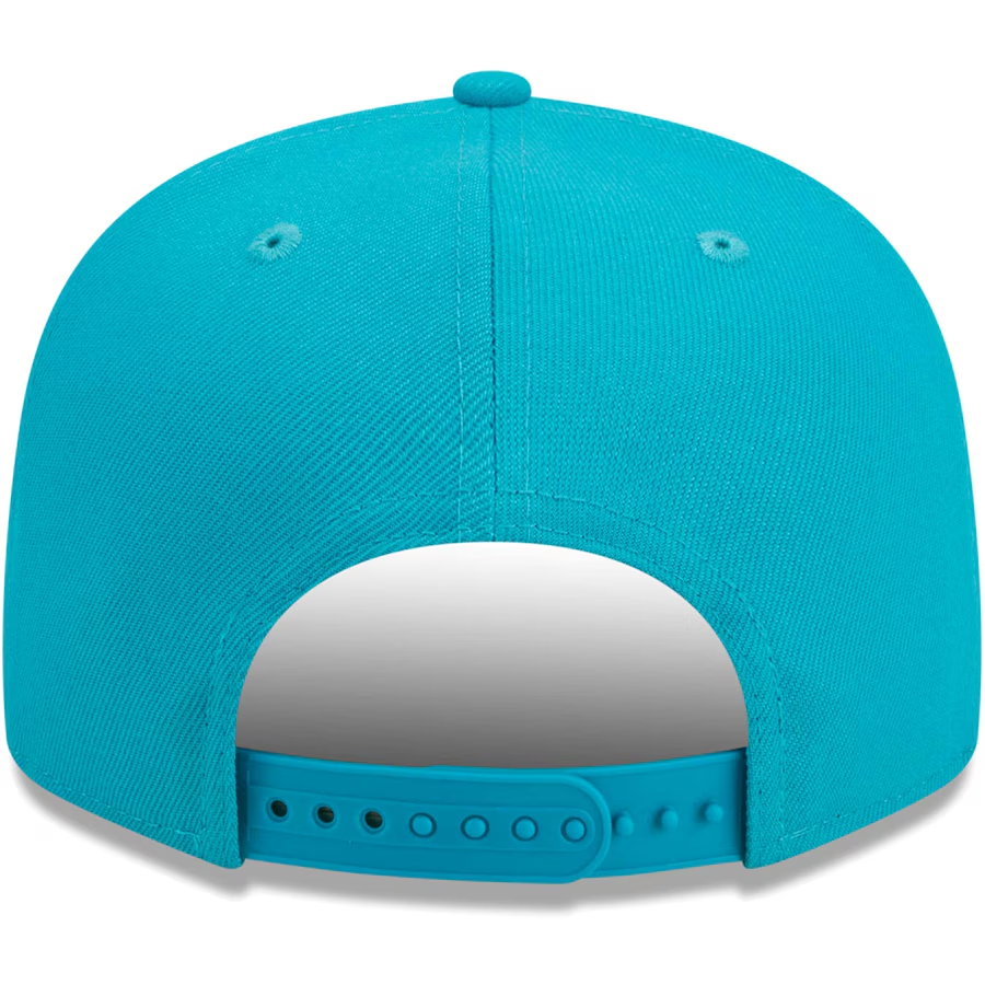 MIAMI DOLPHINS EVERGREEN SCRIPT 9FIFTY SNAPBACK HAT - AQUA