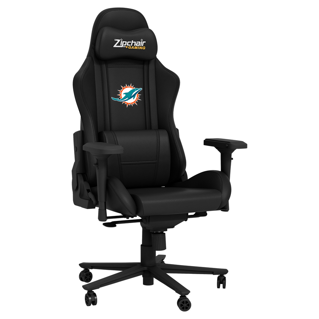 MIAMI DOLPHINS XPRESSION PRO GAMING CHAIR WITH PRIMARY LOGO