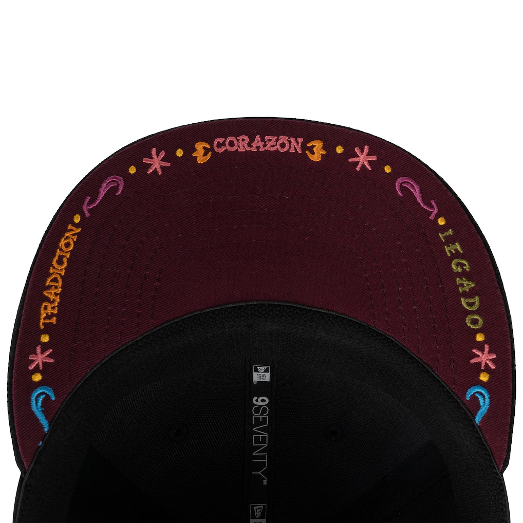 MIAMI DOLPHINS HASTA LA MUERTE 9SEVENTY STRETCH-SNAP HAT - BLACK