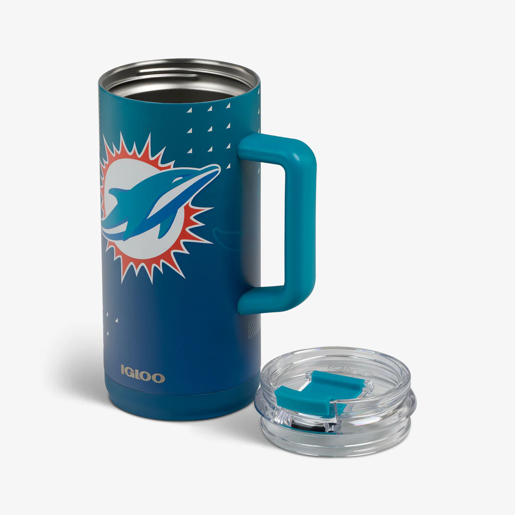 MIAMI DOLPHINS IGLOO NFL 1L BEER MUG - AQUA