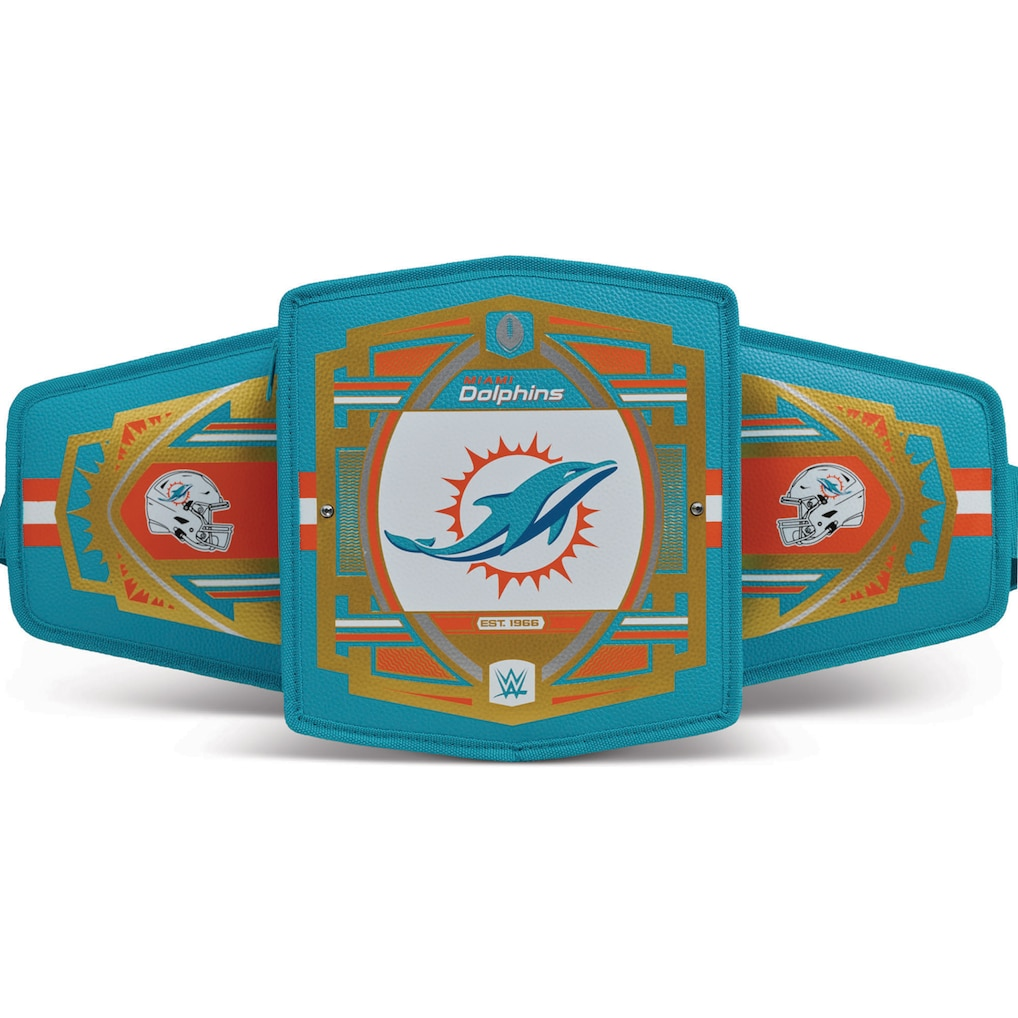 MIAMI DOLPHINS IGLOO WWE LEGACY BELT COOLER - TEAL