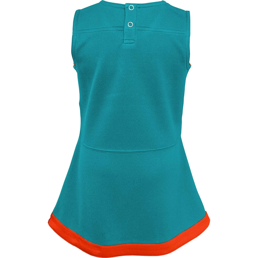 MIAMI DOLPHINS INFANT CHEER CAPTAIN JUMPER DRESS