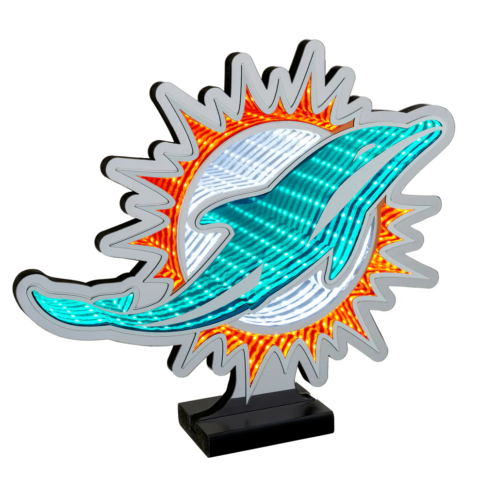 MIAMI DOLPHINS LED INFINITY LOGO LIGHT