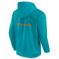 MIAMI DOLPHINS MEN'S DEFENDER EVO PULLOVER HOODED SWEATSHIRT