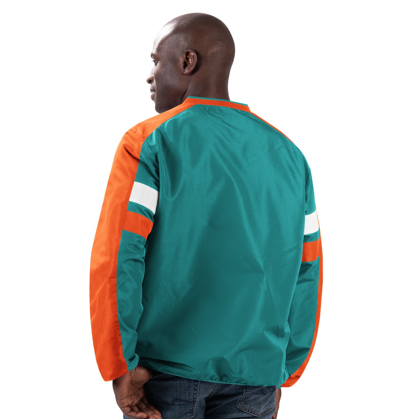 MIAMI DOLPHINS MEN'S DRAFT PICK PULLOVER JACKET