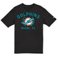 MIAMI DOLPHINS MEN'S NEW ERA 2025 NFL DRAFT T-SHIRT - BLACK