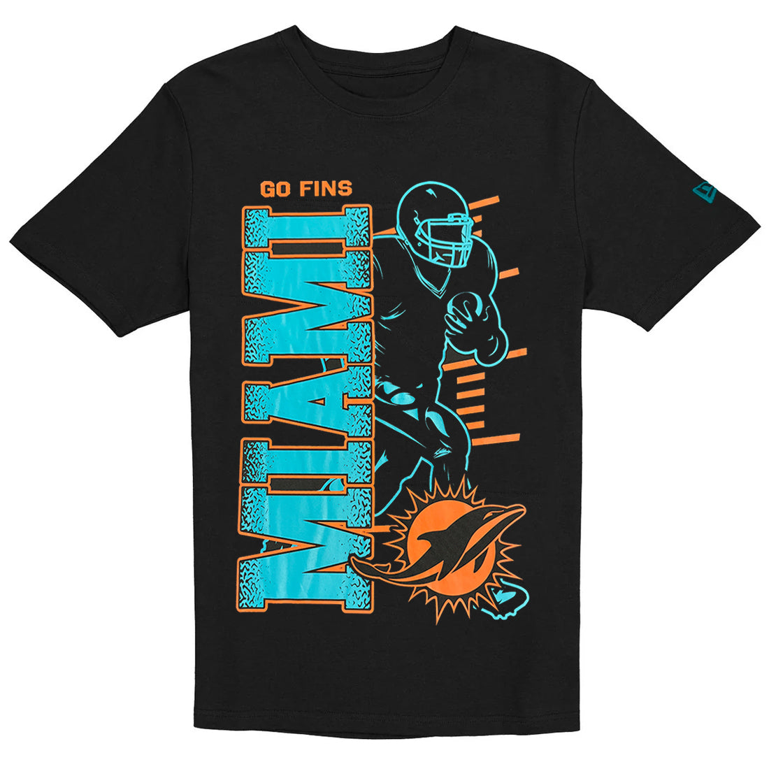 MIAMI DOLPHINS MEN'S NEW ERA 2026 NFL TRAINING CAMP T-SHIRT - BLACK