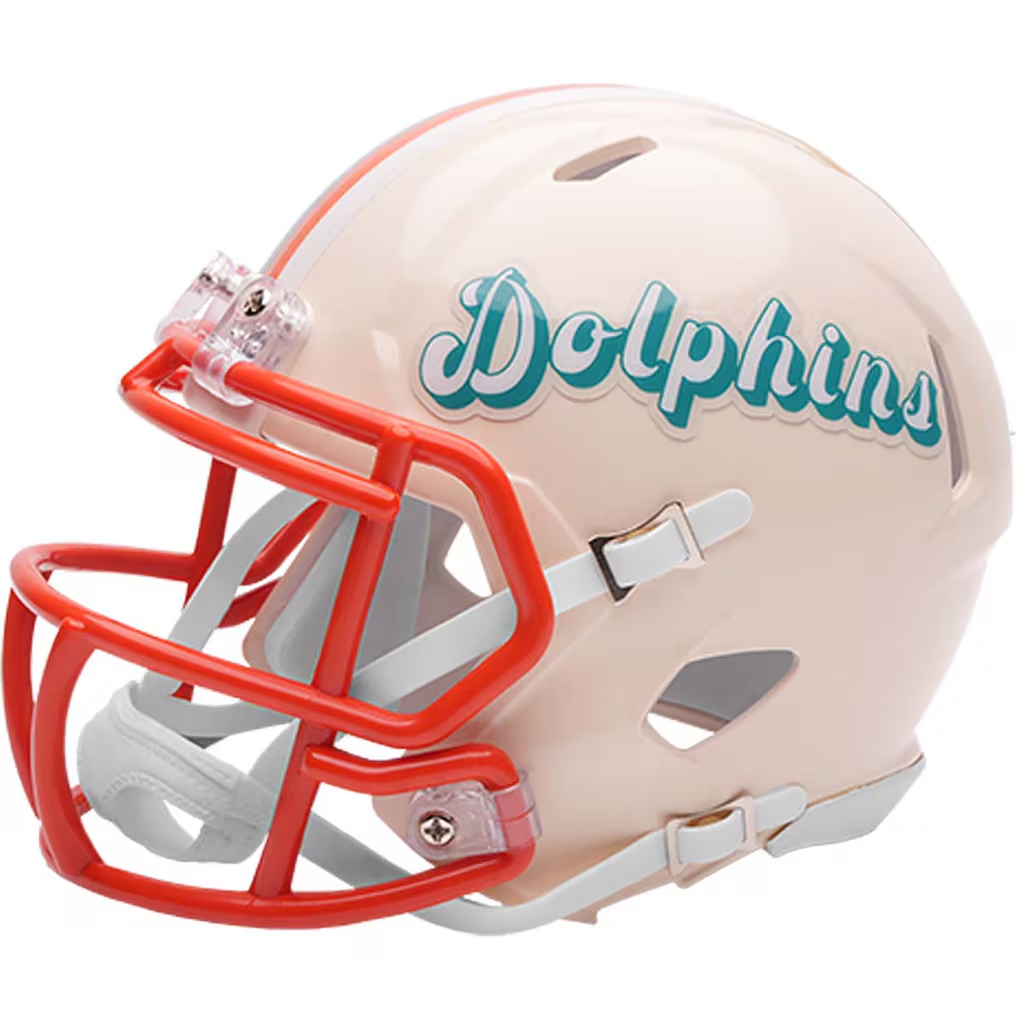 MIAMI DOLPHINS RETRO COLLECTION RIDDELL SPEED MINI HELMET