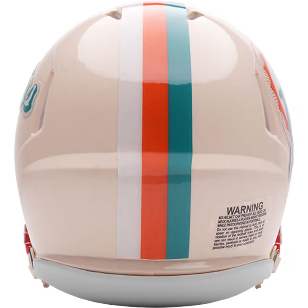 MIAMI DOLPHINS RETRO COLLECTION RIDDELL SPEED MINI HELMET