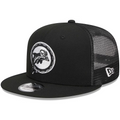 MIAMI DOLPHINS RETRO EVERGREEN TRUCKER 9FIFTY SNAPBACK HAT - BLACK/WHITE