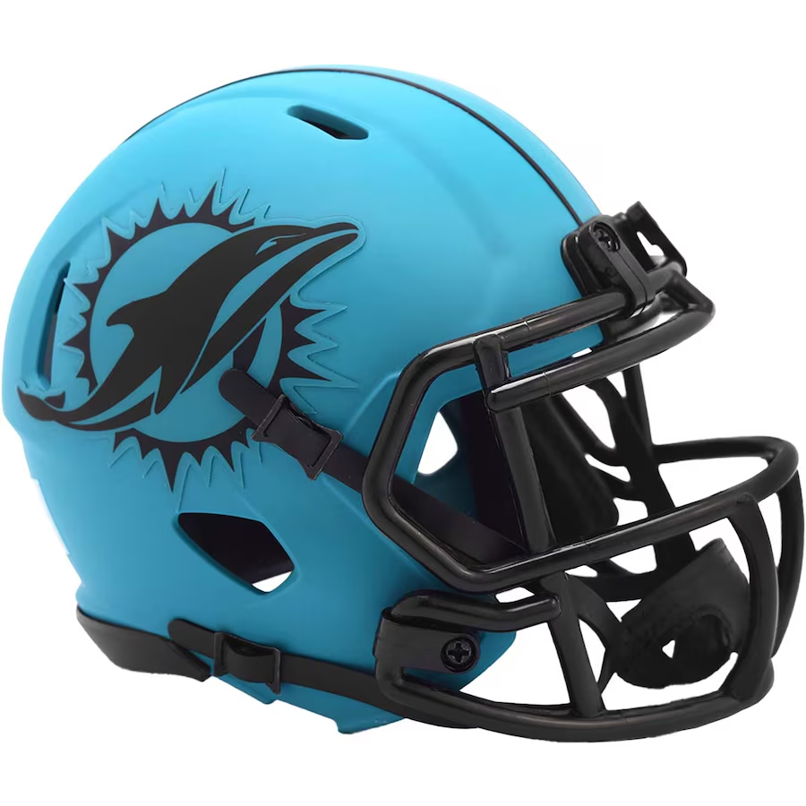 MIAMI DOLPHINS RIDDELL MINI SPEED HELMET - RAVE