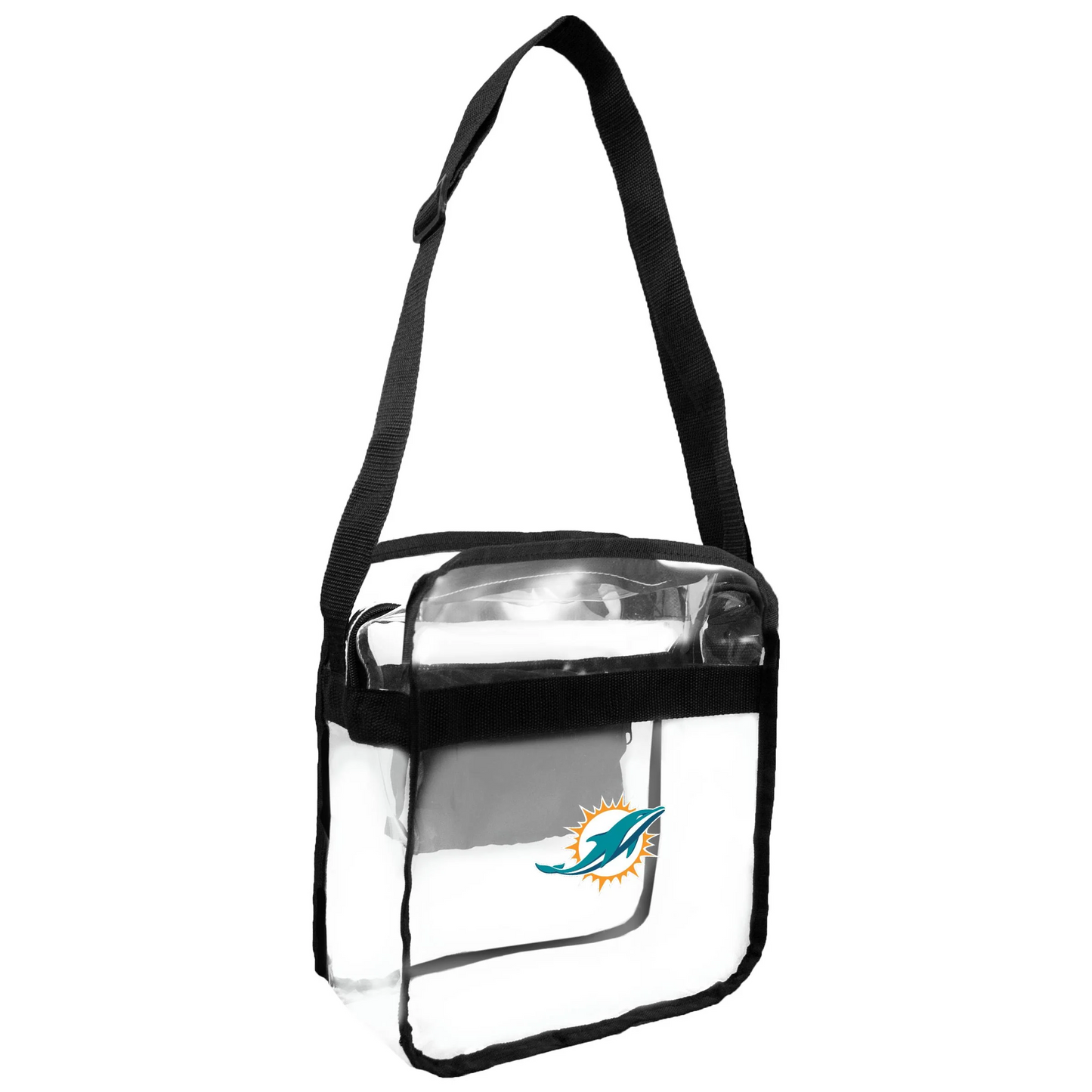 MIAMI DOLPHINS STADIUM-APPROVED CLEAR CARRYALL CROSSBODY BAG