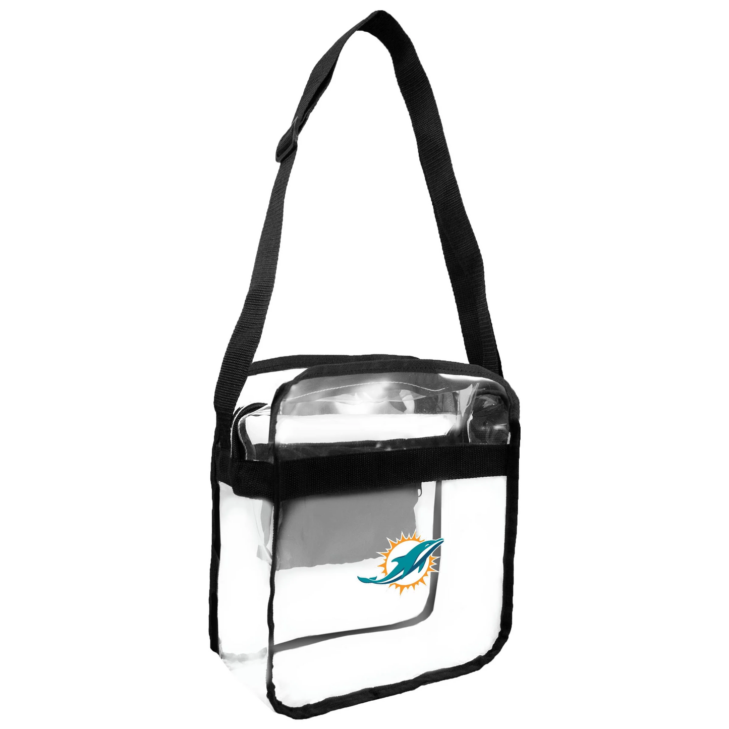 BOLSO BANDOLERA TRANSPARENTE APROBADO POR EL ESTADIO DE LOS MIAMI DOLPHINS