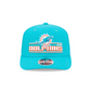 MIAMI DOLPHINS STATED 9SEVENTY STRETCH-SNAP ADJUSTABLE HAT - AQUA