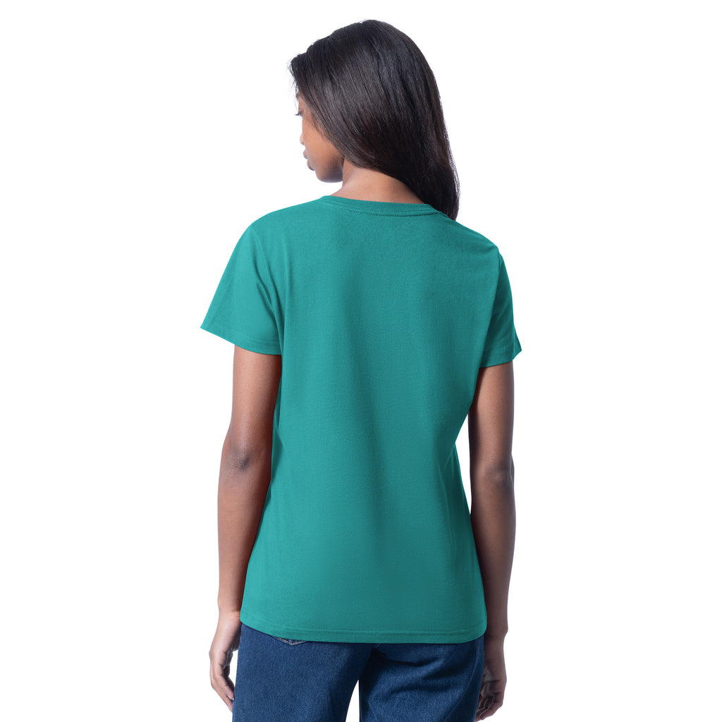 MIAMI DOLPHINS WOMEN'S G-III 4HER BY CARL BANKS CHEER DANCE II T-SHIRT - AQUA