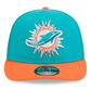 MIAMI DOLPHINS YOUTH 2026 NFL DRAFT 9FIFTY SNAPBACK HAT - AQUA/ORANGE