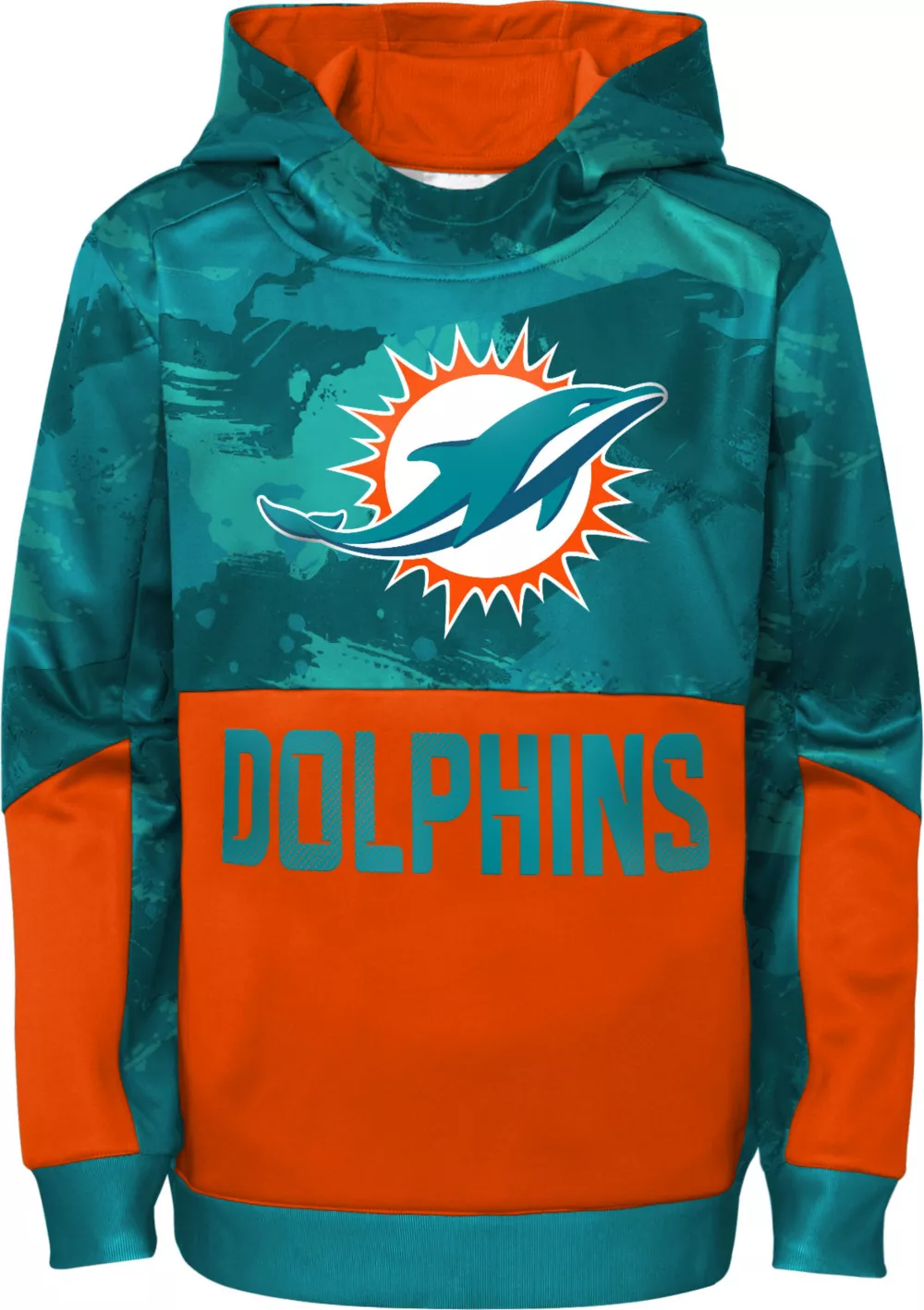 MIAMI DOLPHINS YOUTH COVERT HOODED SWEATSHIRT