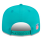 MIAMI DOLPINS YOUTH 2025 NFL SIDELINE 9FIFTY SPLIT SNAPBACK HAT - AQUA