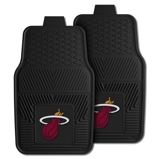 MIAMI HEAT VINYL CAR MAT SET