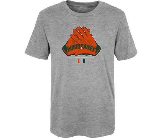 MIAMI HURRICANES KIDS HANDS UP T-SHIRT