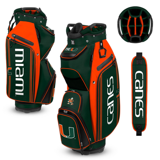 MIAMI HURRICANES TEAM EFFORT BUCKET III COOLER CART GOLF BAG