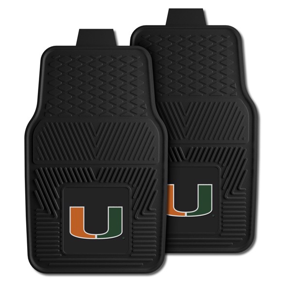 MIAMI HURRICANES VINYL CAR MAT SET