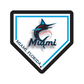 MIAMI MARLINS HOMEPLATE EDGELITE LED WALL DECOR