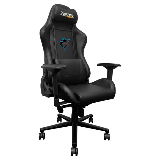 MIAMI MARLINS XPRESSION PRO GAMING CHAIR WITH ALTERNATE LOGO