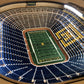 MICHIGAN WOLVERINES 25 LAYER 3D STADIUM LIGHTED END TABLE