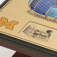 MICHIGAN WOLVERINES 25 LAYER 3D STADIUM LIGHTED END TABLE