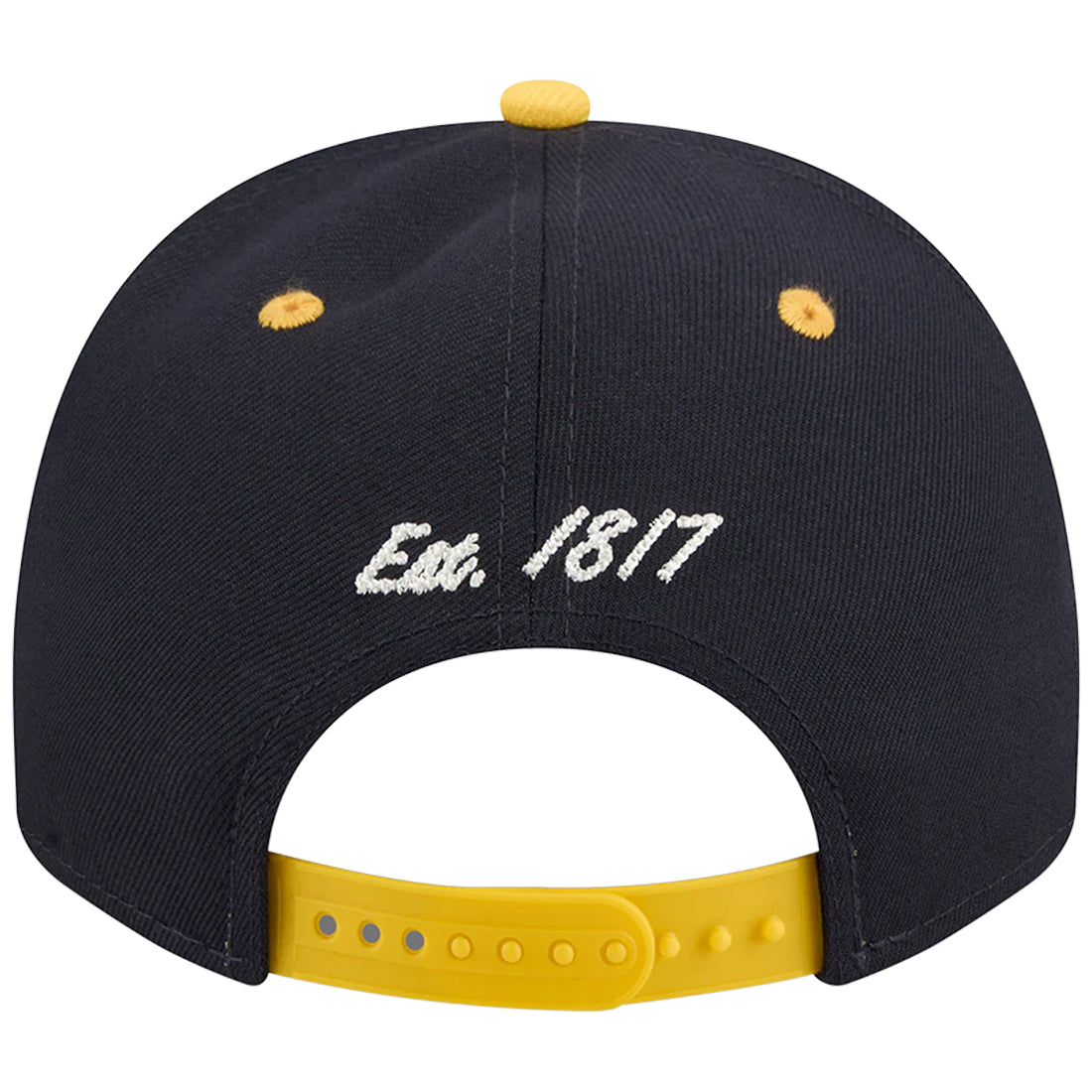 MICHIGAN WOLVERINES ARCHED 9FIFTY A-FRAME SNAPBACK HAT - NAVY/GOLD