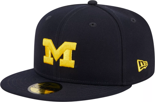 MICHIGAN WOLVERINES EVERGREEN BASIC 59FIFTY FITTED HAT