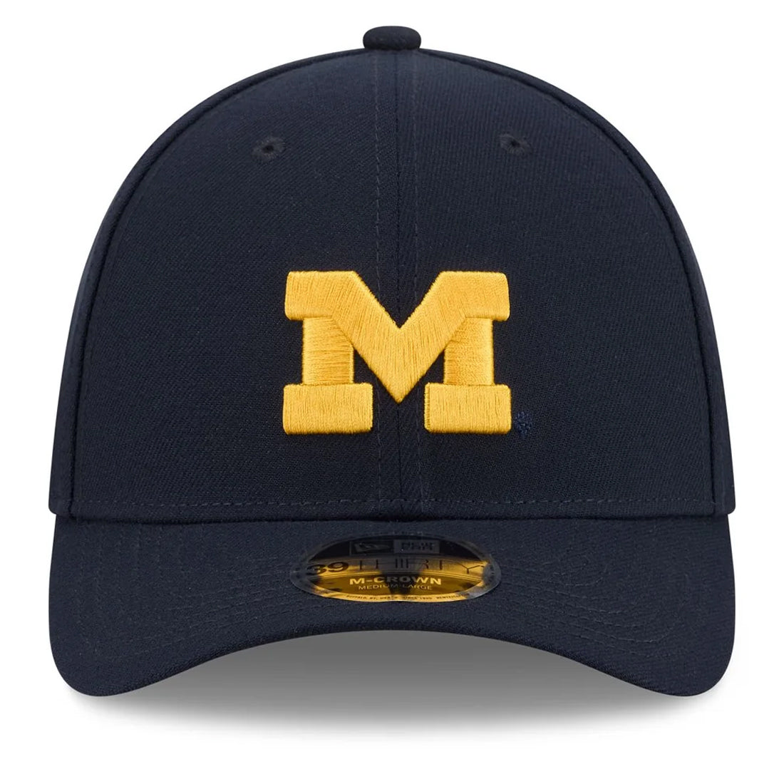 MICHIGAN WOLVERINES TEAM 39THIRTY M-CROWN FLEX FIT HAT - NAVY