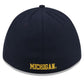 MICHIGAN WOLVERINES TEAM 39THIRTY M-CROWN FLEX FIT HAT - NAVY