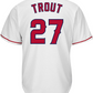 MIKE TROUT KIDS REPLICA LOS ANGELES ANGELS JERSEY - WHITE