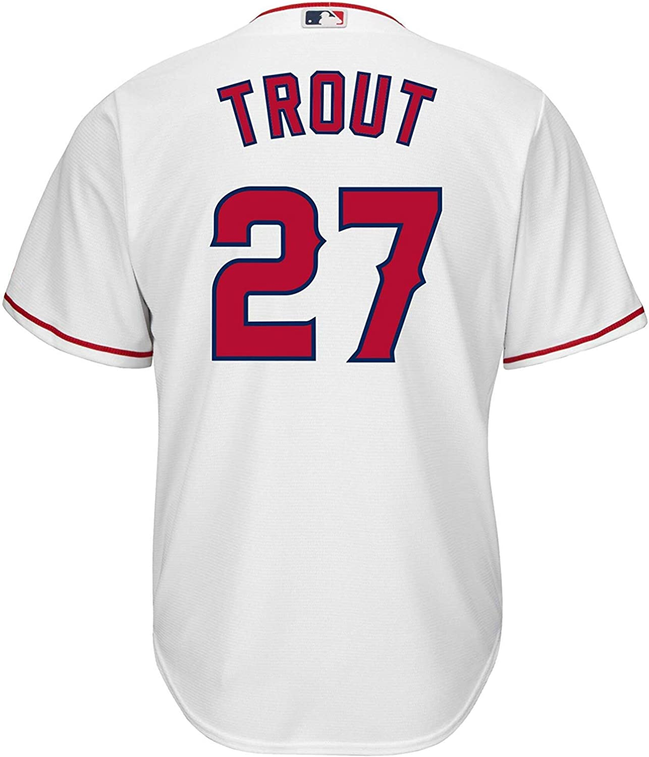 MIKE TROUT KIDS REPLICA LOS ANGELES ANGELS JERSEY - WHITE