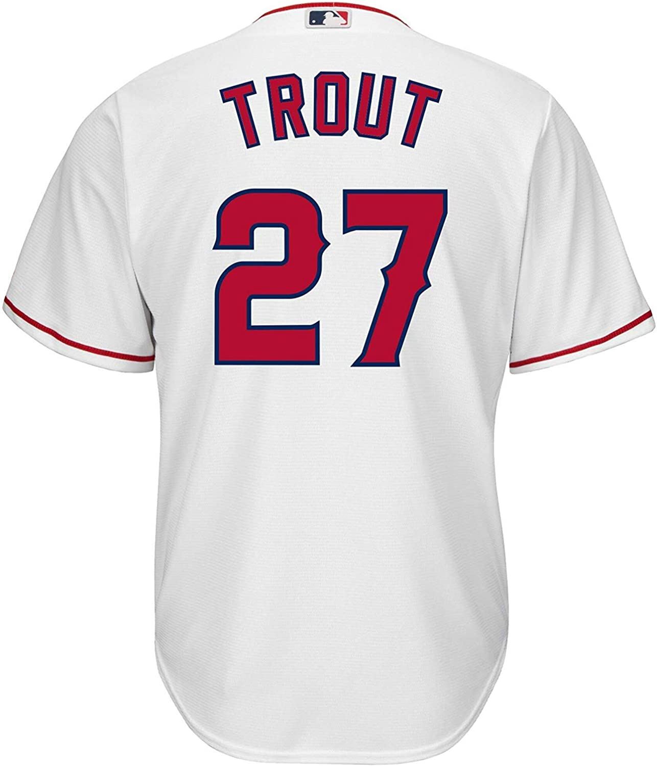 MIKE TROUT KIDS REPLICA JERSEY LOS ANGELES ANGELS-BLANCO