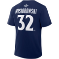 MILWAUKEE BREWERS JACOB MISIOROWSKI MEN'S FANATICS 2026 WORLD SERIES NAME AND NUMBER T-SHIRT - BLUE