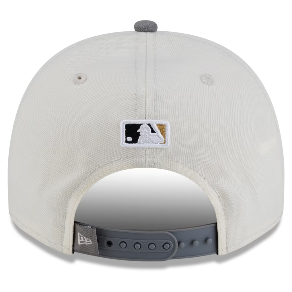 MILWAUKEE BREWERS NEW ERA 2026 MLB WORLD SERIES CHAMPIONS PARADE 9FORTY A-FRAME ADJUSTABLE HAT - CREAM/GREY